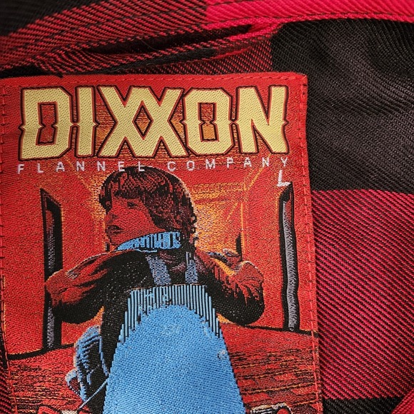 DIXXON Men's Redrum Sz L Flannel Shirt Red Black Plaid Lumberjack - Picture 5 of 13